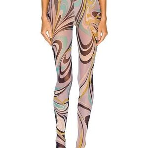 Emilio Pucci Vibrant Swirl Leggings
